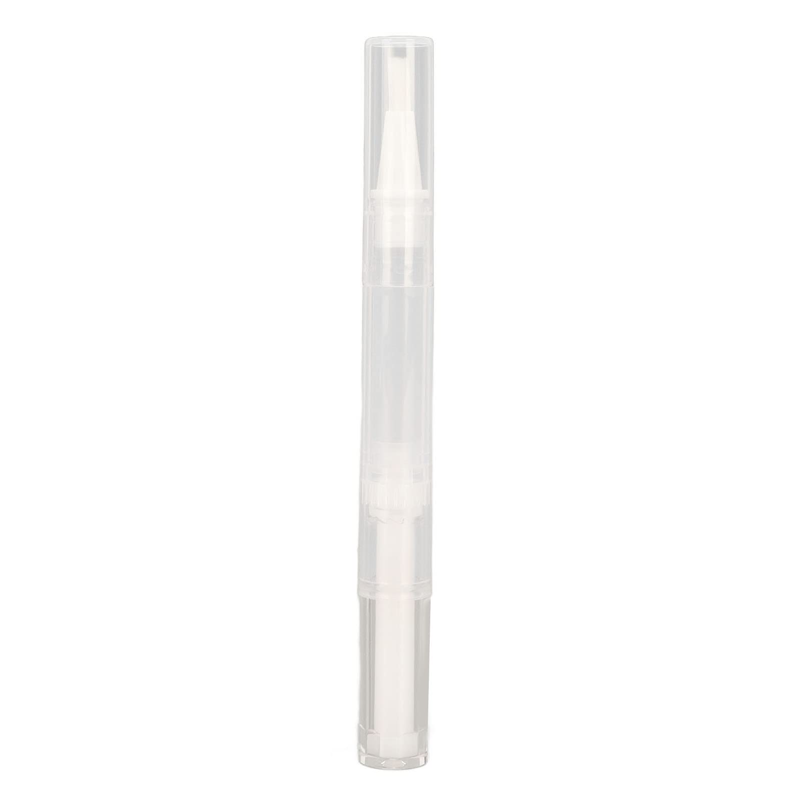 Bliss Kiss Przyjazny w Podróży Przezroczysty Pisak Typu Twist Pen do Olejku do Paznokci, 3 szt. Wielofunkcyjny Pusty Pisak do Olejowania Skórek z końcówką Pędzla, Pojemnik na