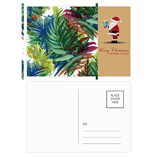 Cartes postales Tropiques de Noël (Lot de 20) pour dessin et voeux créatifs fleuris