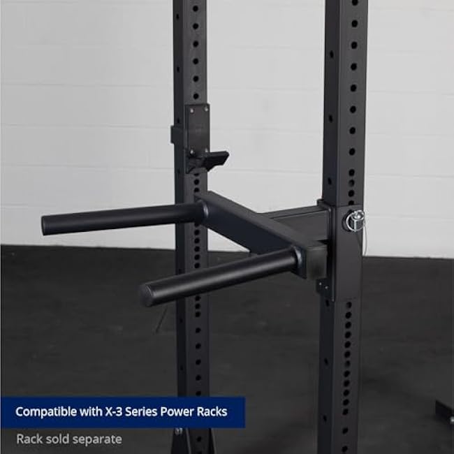 Titan Fitness X-3 Series Y-Dip Bar, Rack Mounted Dip Attachment, 550 LB Capacity, Fits 3 x 3 Tubular Steel