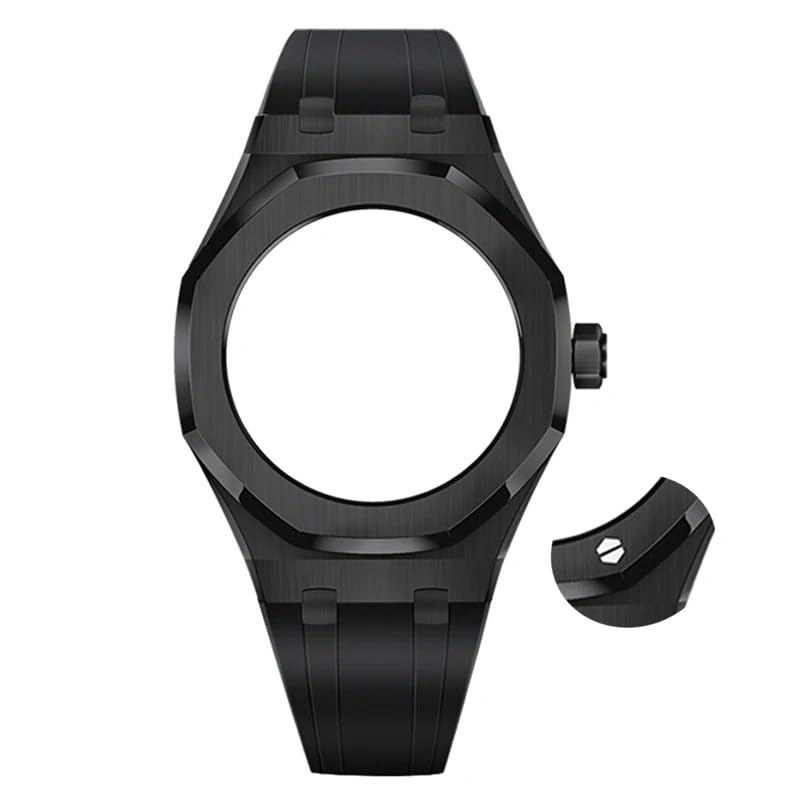 Kit Casioak 316L acier inoxydable de luxe avec bracelet en caoutchouc INFRI GMA-S2100