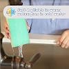 Scrub Daddy, Sponge Daddy - Dual Sided Sponge & Scrubber, Traditional Shape, FlexTexture, Soft in Warm Water, Firm in Cold, Deep Cleaning, Dishwasher Safe, Multiuse, Scratch Free, Odor Resistant, 4ct