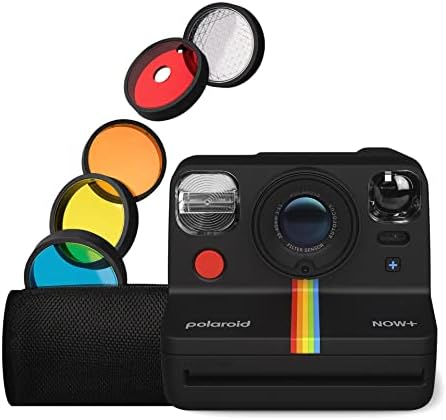 Polaroid Now+ 2nd Generation I-Type Instant Film Bluetooth Connected App Controlled Camera - Black (9076)