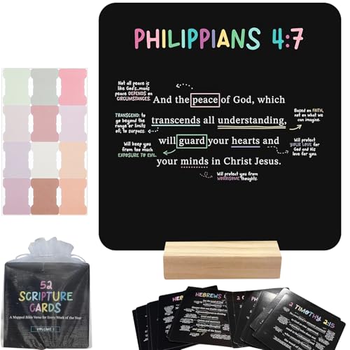 52 Scripture Cards with Bible Verses - 52 Scripture Cards