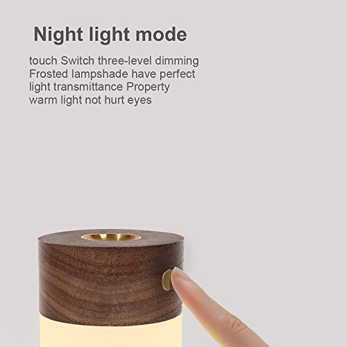 Portable Essential Oil Diffuser, Wood Aromatherapy With Warm Light, Battery Operated for Home (Black Walnut), One Size (NO-HB005) - Image 5