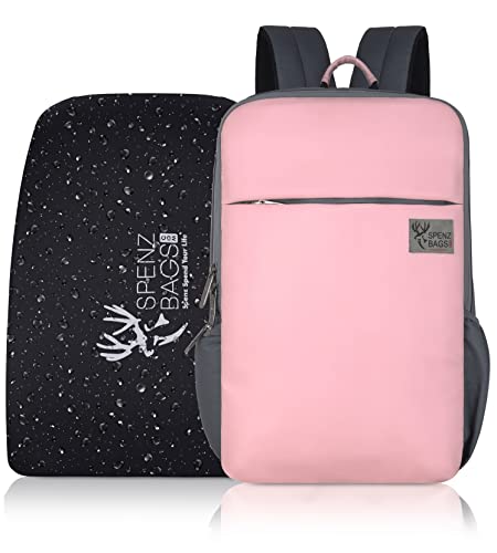 SPENZ BAGS Travel Laptop Backpack for Women & Men|Carry On Bag, College & School Students Bookbag With Raincover