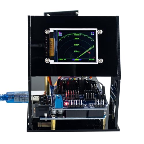 LAFVIN Simulation Ultrasonic Radar Sensor Module DIY Kit 180-Degree Scanning Detector Compatible with Arduino IDE - Image 5