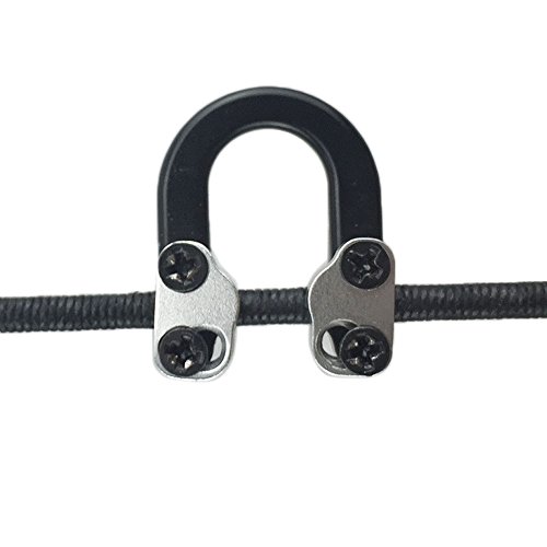 AME Desierto Hunter Tiro al Arco D Loop Metal Accesorios de Arco Compuesto (Negro)