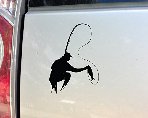 Nashville Decals Fisherman Vinyl Sticker 6.5