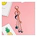 Produktbild Schlüsselanhänger mit süßem Cartoon-Motiv, Weltraum, Mond, Stern, imitierte Perlen, Quasten, Schlüsselanhänger, Auto-Tasche, Anhänger, Charm, Frauen, AirPods, Zubehör D604 Dekorationen (Farbe: Quaste)