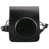CAIUL Compatible Comprehensive Protection Mini 70 Case Bag with Soft PU Leather Material for Fujifilm Instax Mini 70 Camera - Black