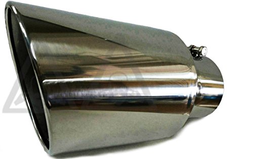 Exhaust Stainless Steel Bolt On tip (4 Inlet 7 Outlet 15 Long)