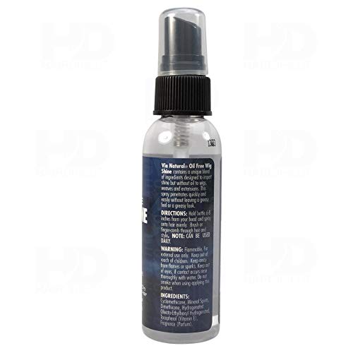 Via Natural Oil Free Wig Shine 8 Oz Pack de 6 miniatura 2