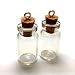 Moxx 10 Small Glass Cork Bottles Charm Kit 1 Inch Message Jewelry