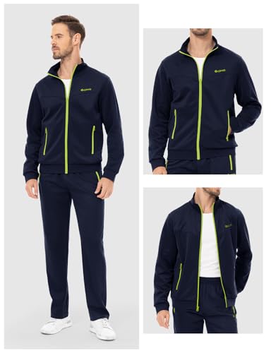 image for Rdruko Men's Tracksuits Sweatsuits 2 Piece Set Jogging Running Workout