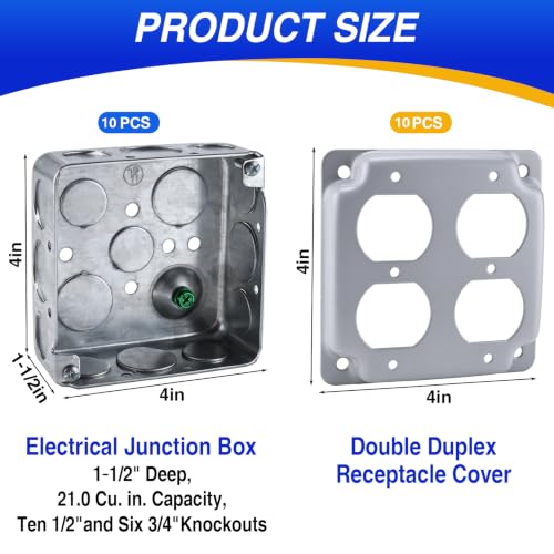 Caja de registro 4x4 PVC 26 Imagen adicional