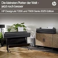 HP DesignJet T630 24 Zoll (61 cm 5HB09D), Großformatdrucker, Plotter, Standard A4-A1, 76 A1-Drucke/Stunde, Wi-Fi, Ethernet, USB, 2400x1200 DPI, Recyceltes Metall, 1 Jahr Garantie, Click, Schwarz – Ansicht 3