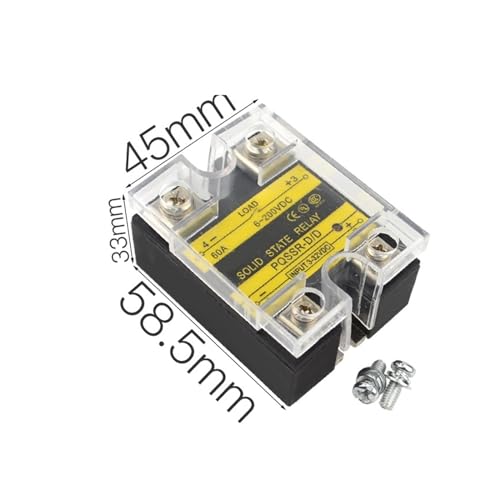 Relé de estado sólido 80A SSR de 3-32V a 3-200V para control industrial