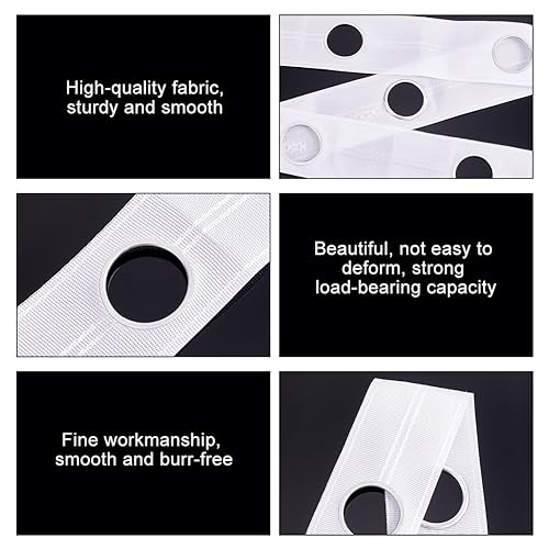 NBEADS About 21.87 Yards(20m) Polyester Curtain Eyelet Tapes - Image 4
