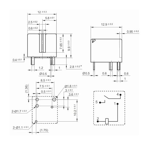 Relé electromagnético STKC-24MS de 4 pines para sustitución y mantenimiento 2