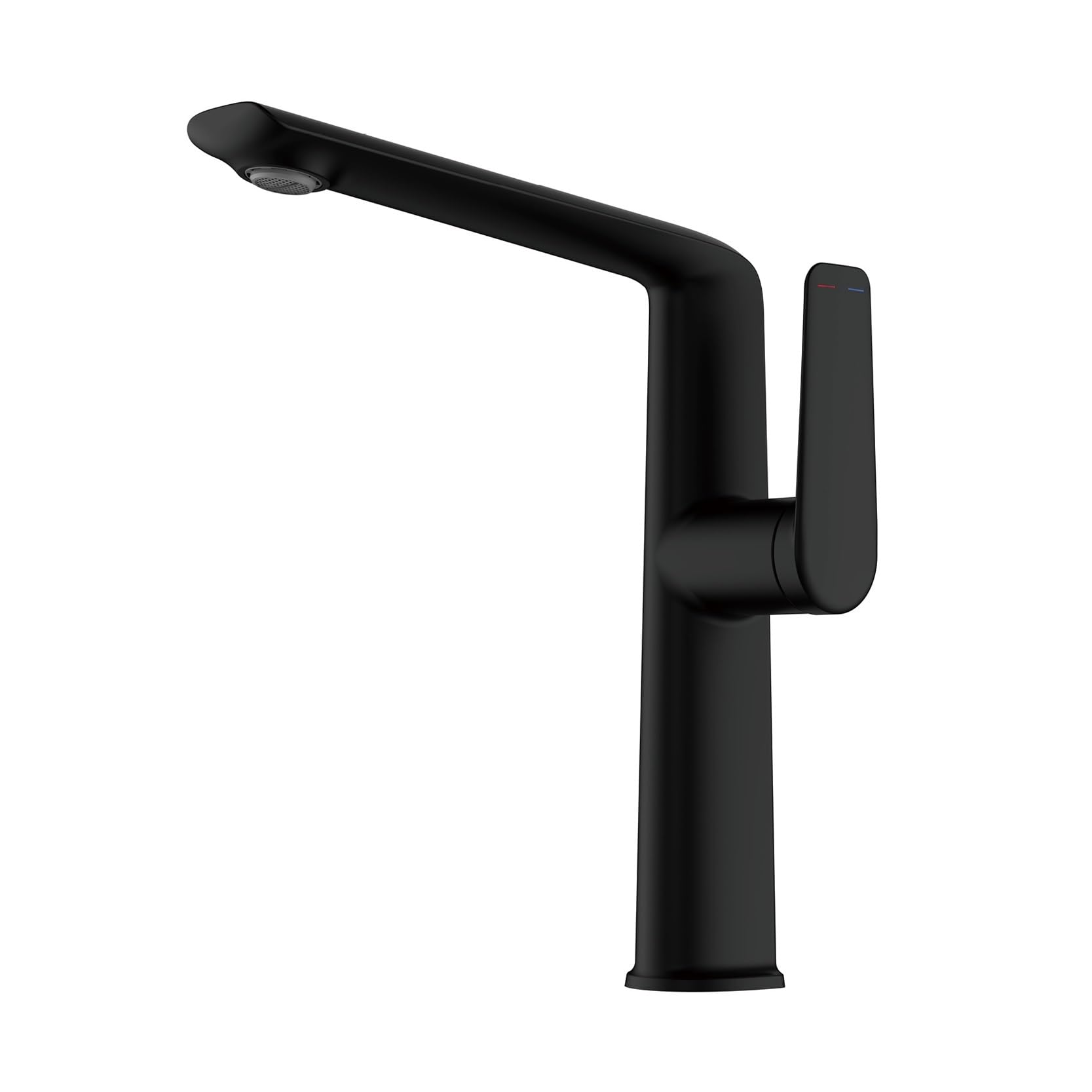 Robinet de lavabo eau chaude et froide double fonction mitigeur monocommande G1/2 noir
