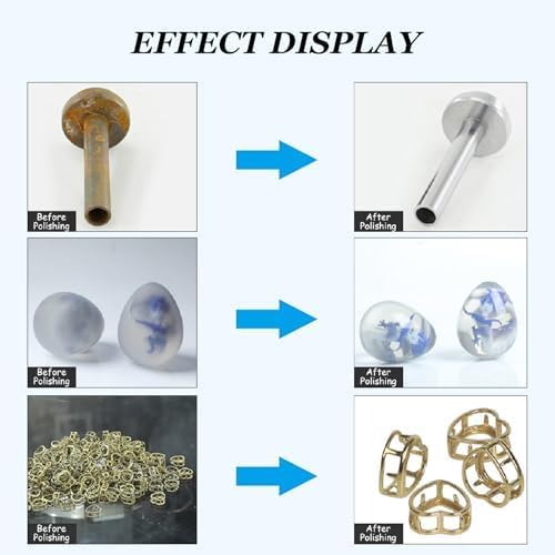 Polisseuse électrique pour métal, bijoux, pièces - Outil de polissage vibrant - Haute efficacité - Pour usage professionnel