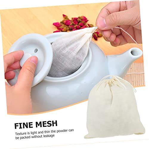 BESTonZON 7 Pçs Saco De Filtro De Gaze Saco Coador De Cordão Coador De Café Coador De Algodão Mussel