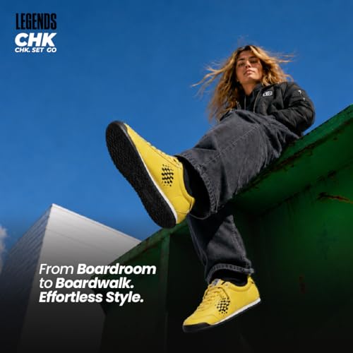 Image of CHK Legend Men's Casual Shoes | Premium Microfiber PU Upper | Cushioned Insole & EVA Midsole | Durable High-Abrasion Outsole | Lightweight Lace-Up Fashion Sneakers for Everyday Comfort