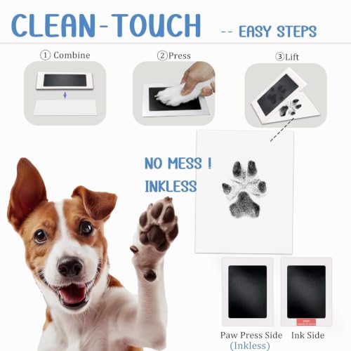 Kit de impresión de huellas sin tinta para recuerdo de mascotas 5