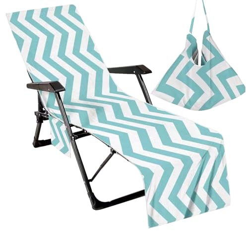 Brand-gangdiude Toallas para tumbonas con Bolsillos y Bolsa Accesorios Vacaciones Toalla Playa Microfibra de Secado rápido Piscina Funda para Tumbona
