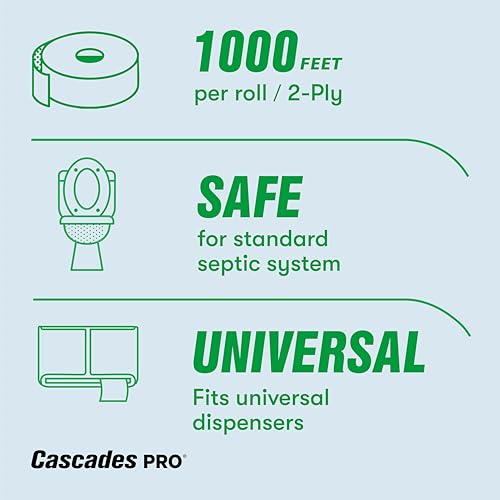 Papel Jumbo Pro Select de alta capacidad con 12 rollos de 1000 pies para reducir recambios 6