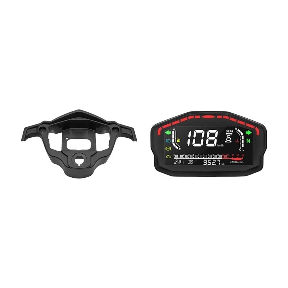 moto digitale tachimetro Accessori Moto Cruscotto Digitale Contachilometri Universale 2 4 Cilindri