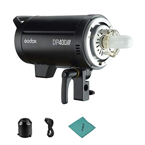 Godox DP400III Lampe Flash de Studio Professionnel 400Ws 2.4G Système X sans Fil Éclairage Stroboscopique avec Support Bowens 5600K Photographie de Température de Couleur Clignote