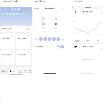 Zigbee Temperature Controller with Waterproof Temperature Sensor Probe ,Tuya app Remote 4 Channel 10A Clean Contact Relay Switch(tuya zigbee hub Needed)