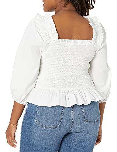 The Drop Women's Marisol Long-Sleeve Ruffle Smocked Top - Image 6