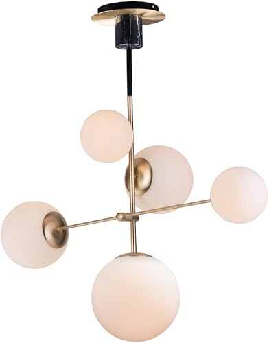 Miniatura 7 de Maxim 26030SWSBRBK Vesper - Aplique de pared de cristal blanco satinado moderno y escandinavo de mediados de siglo, 1 luz de 60 vatios, 12 pulgadas