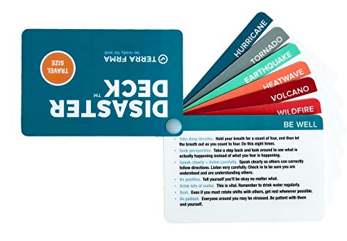 Disaster Deck - Kit Ready Emergency Survival Cards, Guide, Emergency Preparedness, Instructions For Disasters, Earthquake, Wildfire, Travel, Camping, Stocking Stuffer #TOP5