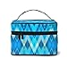 Produktbild Farbe abstrakt Retro Zickzack Hintergrund Make-up Tasche Reise Kosmetiktasche/Fall Kulturbeutel Bürsten Tasche für Frauen