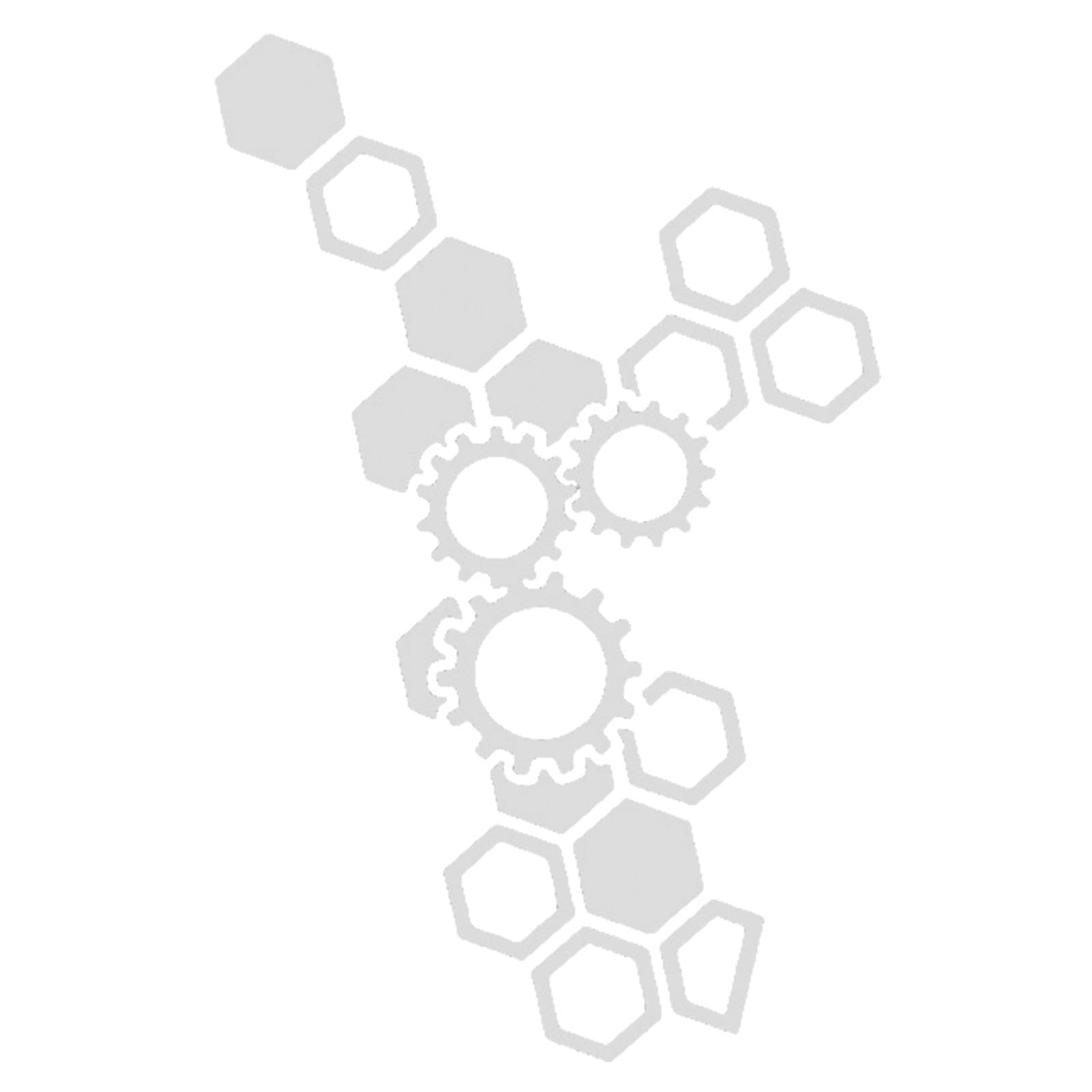 Fukamou White Honeycomb Decal For | Hexagonal Creative Car Decals,Automotive Side Graphics For Suv Sedan Pickup Vehicle, Car Side Stickers For Size, Car Body Sticker