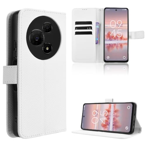 Elubugod Compatible with TCL 60 NxtPaper Leather Case,PU Leather flip Cover Compatible with TCL 60 NxtPaper T626K T626K1 Case Cover White