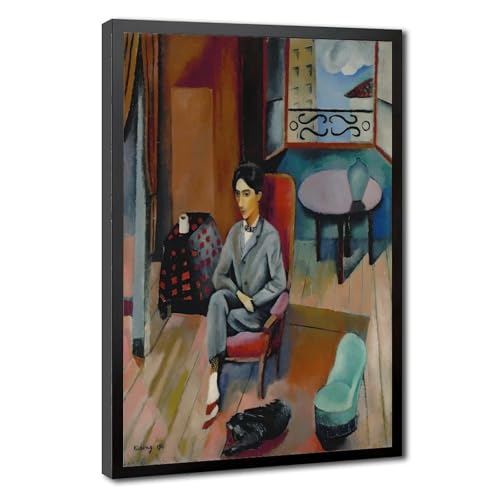 Toile Jean Cocteau par Moses Kisling pour créer une ambiance de salon littéraire chic