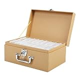 novelinks Photo Case 4" x 6" Photo Storage Box with Handle - 10 Inner Picture Storage Container Phot