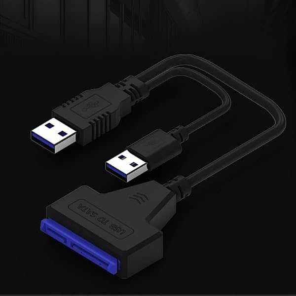 WODHAZNC USB3.0 to SATA External Hard Disk Data Cable Easy Drive Desktop Converter - 3