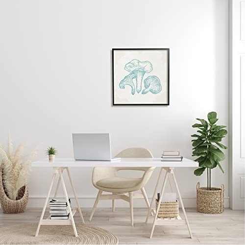 Image of Detailed Mushroom Botanical Specimen, 24 x 24 Inch Framed Giclee Print | Stupell Industries . By Kim Allen . Ready to hang . Cottagecore nature decor . Made in USA
