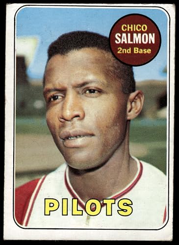1969 Topps #62 Chico Salmon Seattle Pilots (Baseball Card) GOOD Pilots