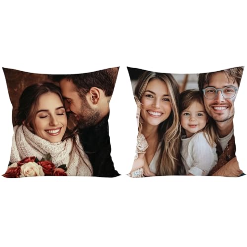 Personalisiertes Kissenbezüge mit Foto, Bild Geschenk Kissenbezug...