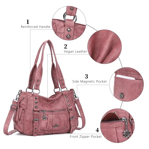 Bolso de hombro Angel Kiss para mujer multi bolsillo retro hobo miniatura 6