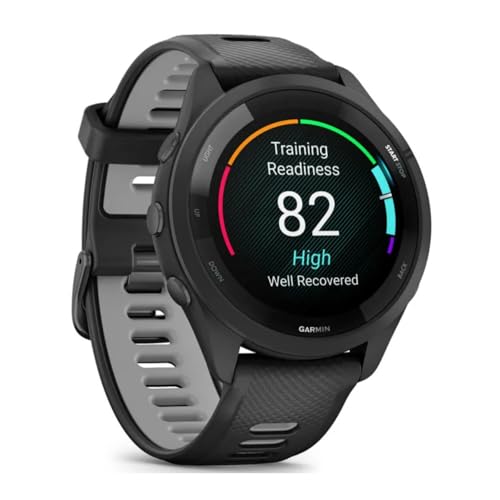 Garmin Smartwatch de corrida Forerunner 265, visor AMOLED colorido, métricas de treinamento e inform