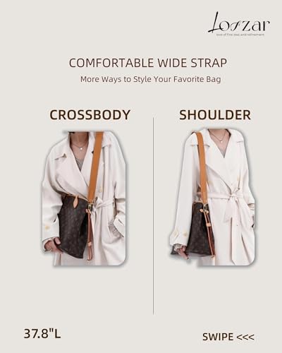 Image of Wide Vachetta Leather Replacement Bag Strap, Fits Neverfull PM /MM /GM Graceful and More