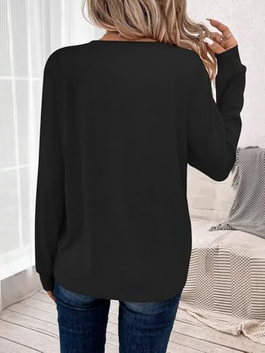 Bliwov 3 Pack Womens Tops Long Sleeve T Shirts 2025 Basic Casual Blouse Spring Fall Winter Fashion Trendy Clothes with Pocket2