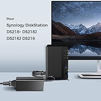 KFD 60W Netzteil Ladekabel Ladegerät 12V für Synology DS218+ DS218J DS216J DS216 II Western Digital WD My Cloud Pro PR2100 EX2 Ultra Mirror DiskStation Server NAS Netzadapter Stromkabel – Ansicht 4